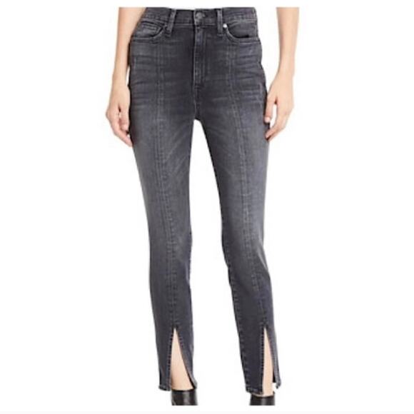 AO.LA By Alice+ Olivia You Look Good high rise split hem jeans Size 24 - Picture 2 of 11